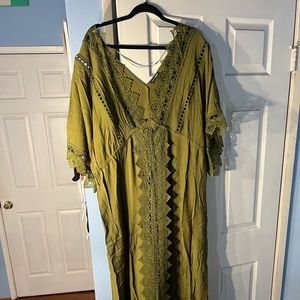 Island Gal Maxi Dress - Olive